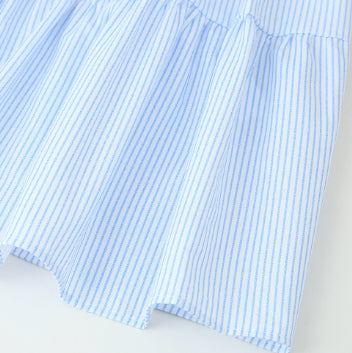 Stripes Sleeveless Sling Dress in Lightweight Chiffon