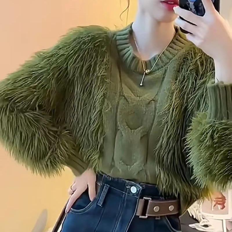 Cozy Tassel Twist Knit Pullover Sweater With Long Sleeve