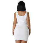 High Waist Cutout Side Sleeveless Dress