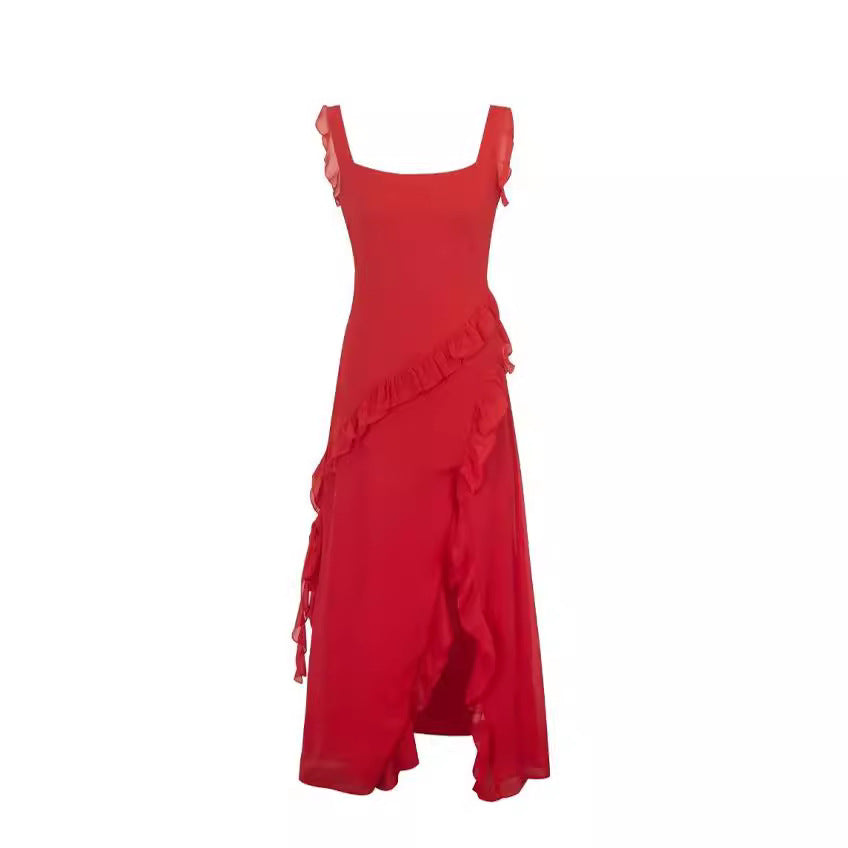 Asymmetric Skirt Dress