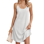 Women's Round Neck A-Line Loose Suspender Dress