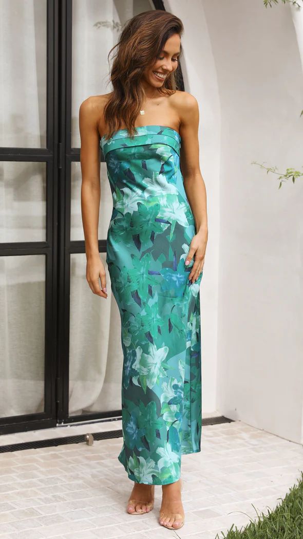 Summer Backless Tube Top Long Dress