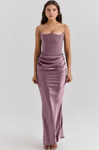 Slim Tube Top Long Sexy Fashion Bandeau Backless Party Evening Dresses