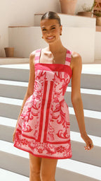 Floral Print Dress Sling Style