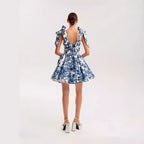 Off Shoulder Fairy Chic Dress With 3D Stereo Pattern