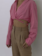 Sweet And Spicy Street Style Top For Women In Poplin Fabric
