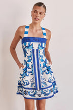 Floral Print Dress Sling Style
