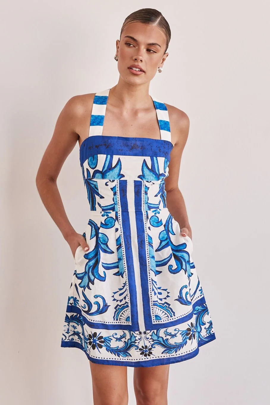 Floral Print Dress Sling Style
