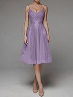 Embroidered Sling Dress Sleeveless