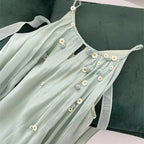 Women's Green Halter Dress