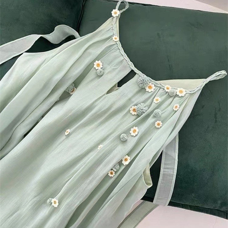 Women's Green Halter Dress