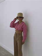 Sweet And Spicy Street Style Top For Women In Poplin Fabric