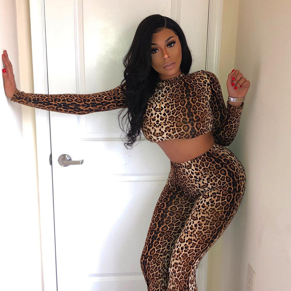 Leopard Print Bold Two-piece Set