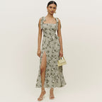 Halter Straps Bustier Floral Dresses