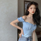 Cotton Puff Sleeve Top