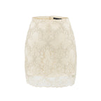 Beige Apricot Bodycon Skirt