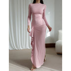 Chic High Waist Long Sleeve Dress for Women