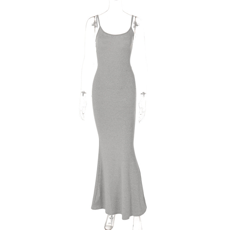 Women's Spaghetti Strap A-Line Long Dress