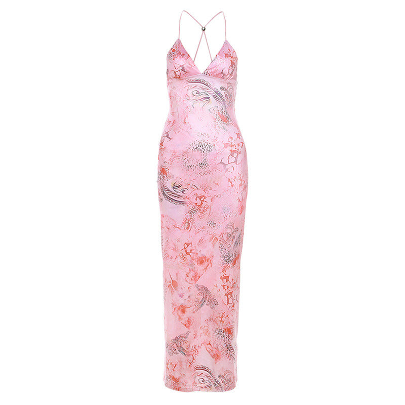 Chic Geometric Print Dress