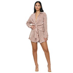 Two Piece Pleated Shorts Set