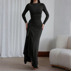 Chic High Waist Long Sleeve Dress for Women