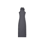 Skinny Sleeveless Dress With PVC Fabric Lightweight And Flattering