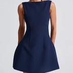 Sexy Slim-fitting Backless Sleeveless Short Dresses
