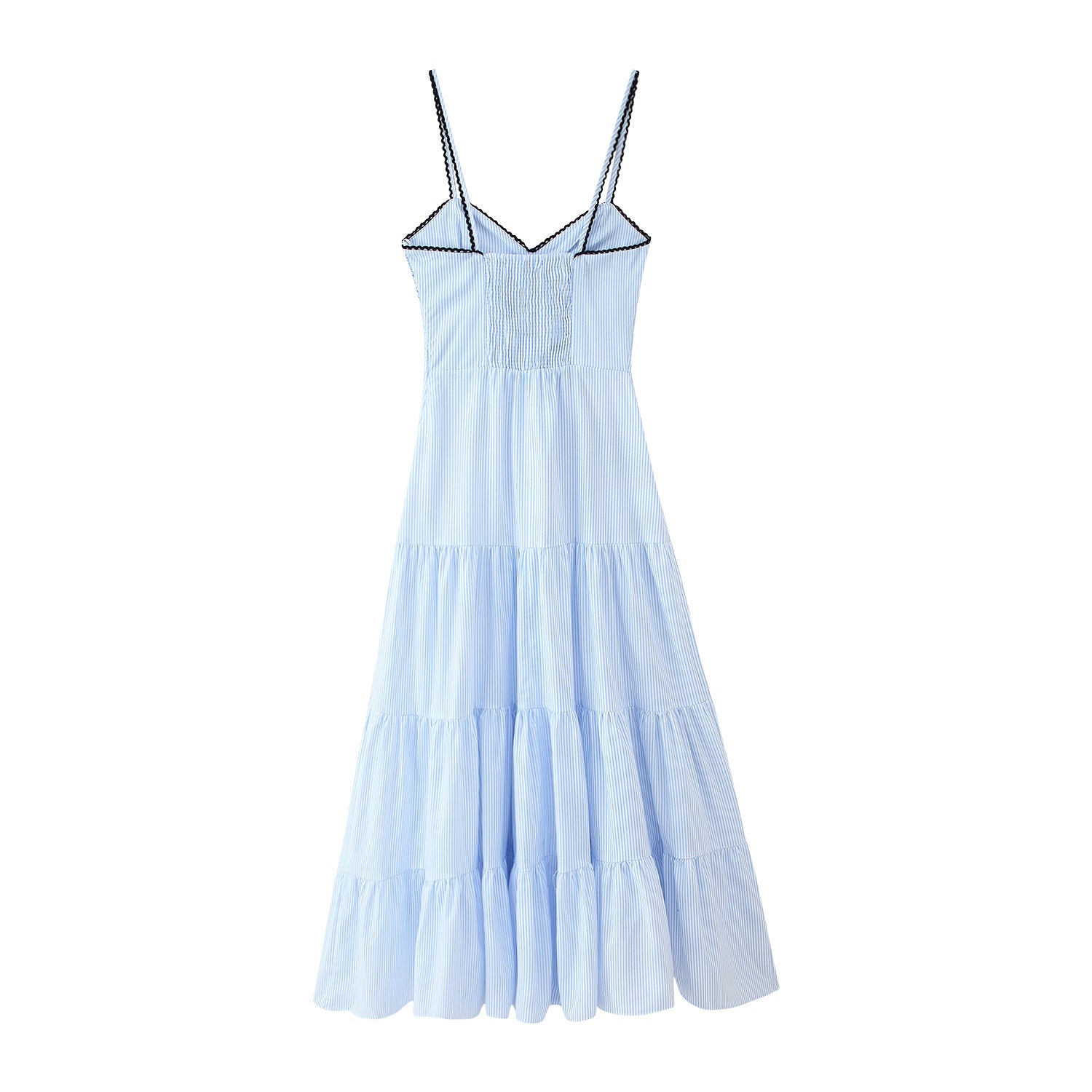 Stripes Sleeveless Sling Dress in Lightweight Chiffon