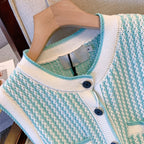 Light Blue Knitted Summer Dress
