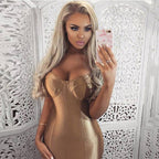 Sexy Sling Dress With Zip High Waist Party Outfit