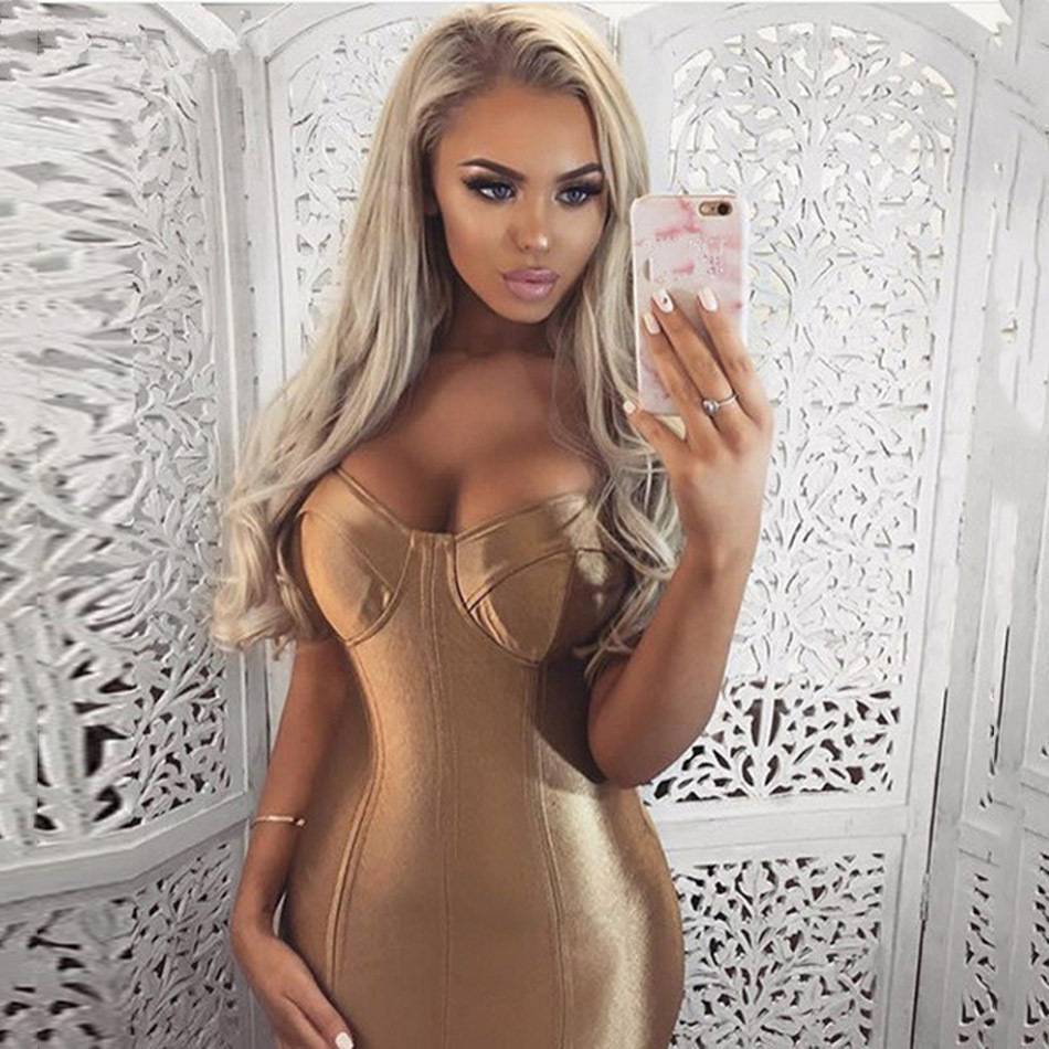 Sexy Sling Dress With Zip High Waist Party Outfit