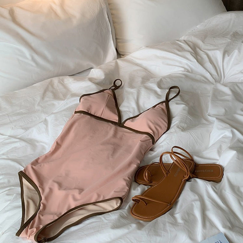 Chic Retro One-Piece Swimsuit