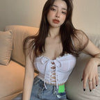 Lace Collar Halter Top