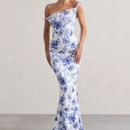 Print Summer Bodycon Dress With Strappy Bodice Chic Sundress