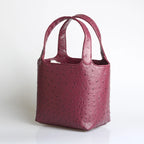 Ostrich-Pattern Bucket Bag Chic Leather Tote With Elevated Everyday Elegance