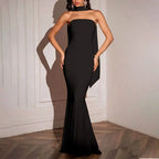 Women's Elegant Slim-Fit Strapless Pencil Party Dress
