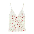 Pleated V Neck Camisole Top