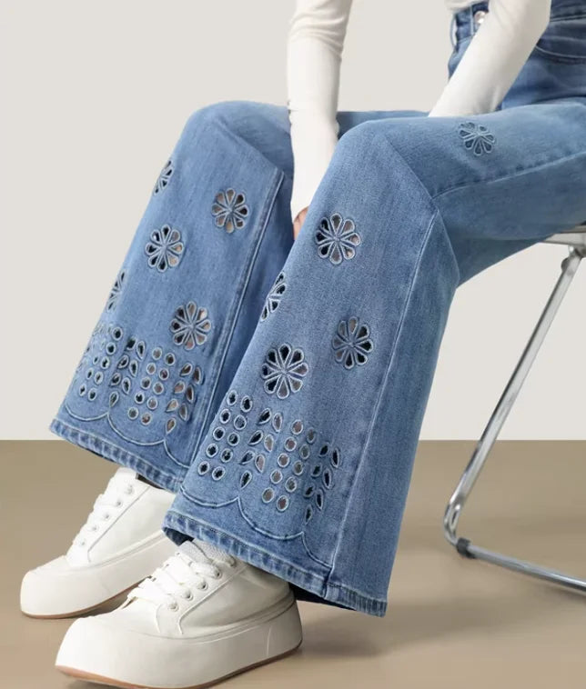 Denim Jeans With Relaxed Harem Fit And Versatile