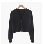 Cropped Knit Cardigan