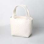 Ostrich-Pattern Bucket Bag Chic Leather Tote With Elevated Everyday Elegance