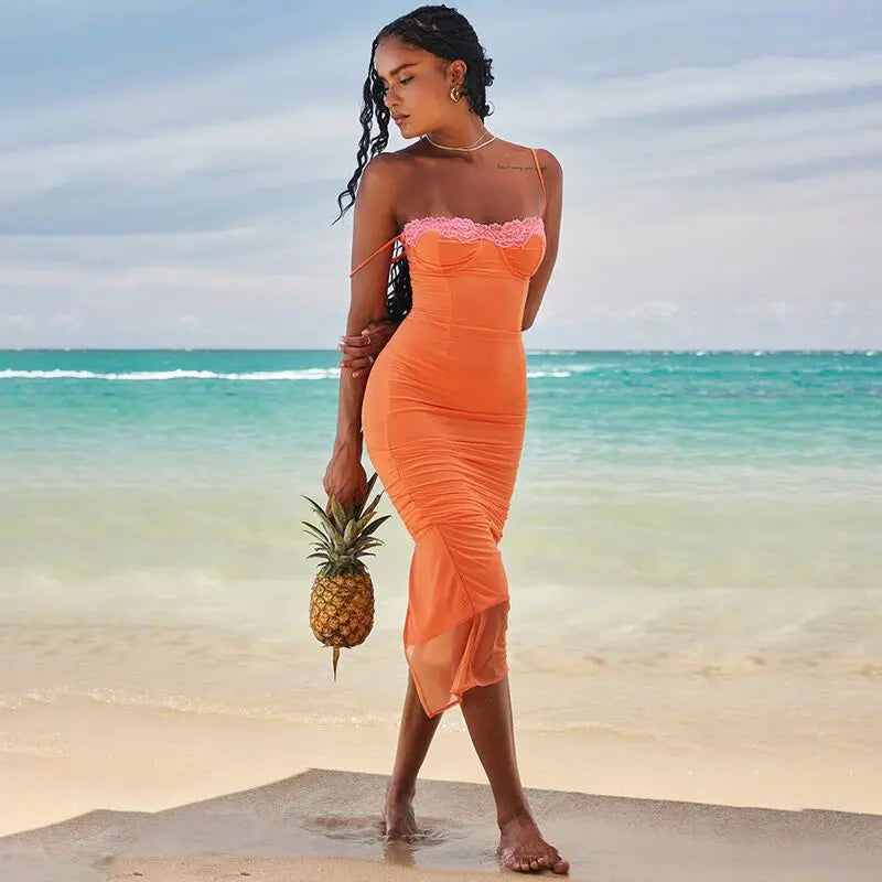Halter Dress Sleeveless Elegant