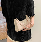 Alligator Pattern PU Leather Underarm Messenger Bag For Women