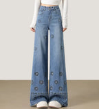 Denim Jeans With Relaxed Harem Fit And Versatile