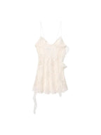 Beaded Midi Dress Collarless Sleeveless