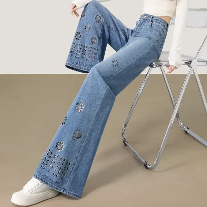 Denim Jeans With Relaxed Harem Fit And Versatile