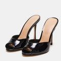 Open Toe Mules For Women Chic Slip On Sandals Height Enhancing
