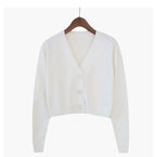 Cropped Knit Cardigan