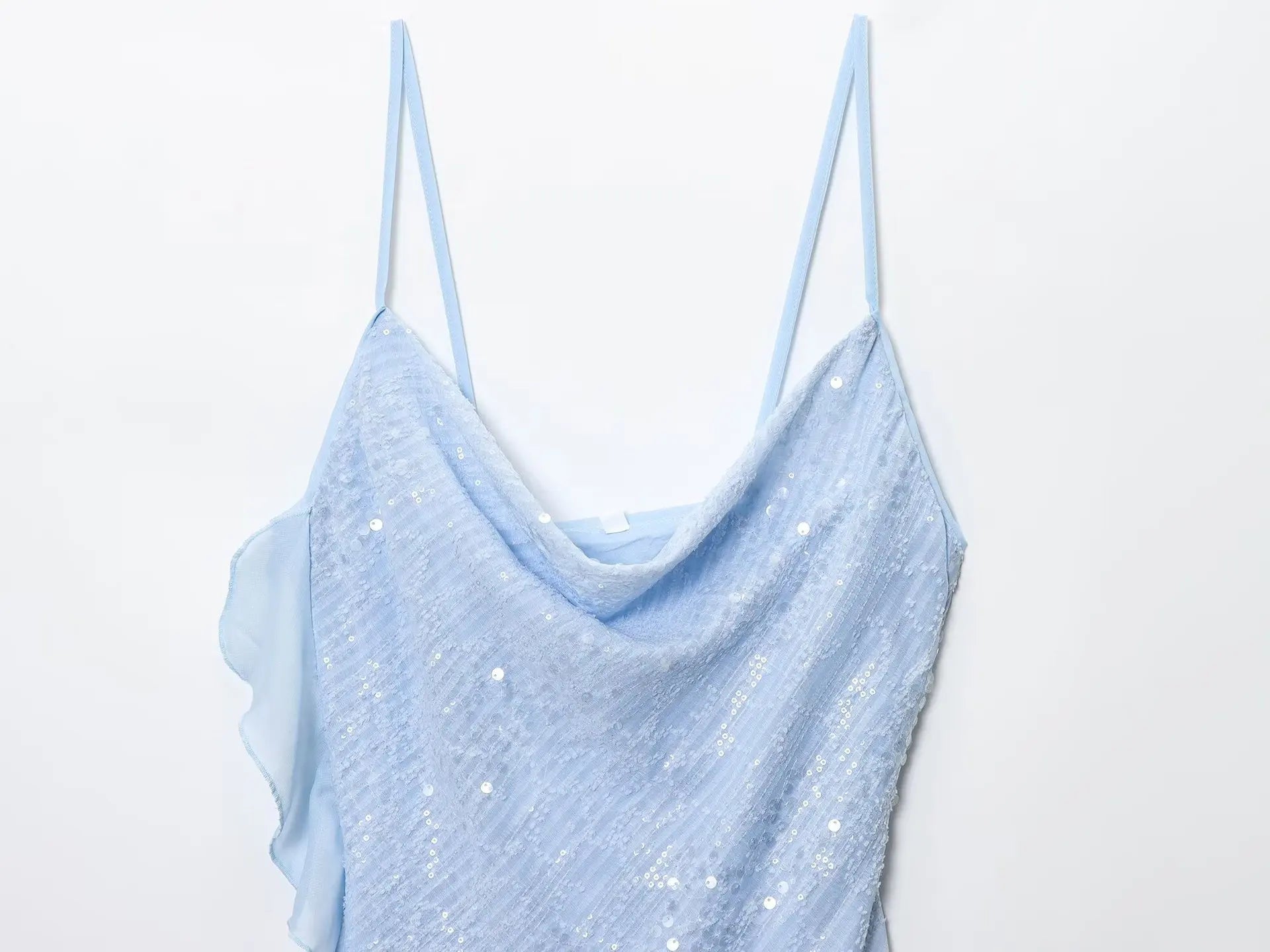 Beaded Midi Dress Collarless Sleeveless
