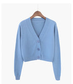 Cropped Knit Cardigan