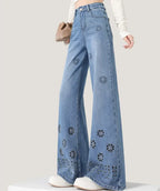 Denim Jeans With Relaxed Harem Fit And Versatile